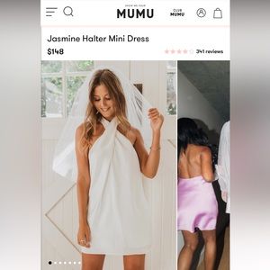 Show me your mumu halter mini dress